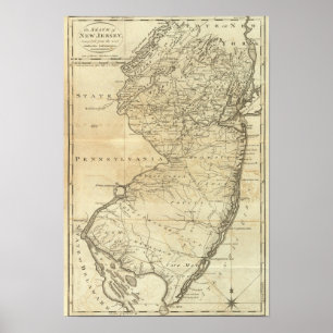 Póster Estado de New Jersey