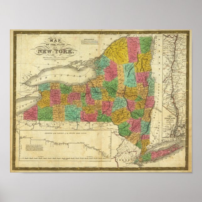 Póster Estado de Nueva York 3 (Frente)