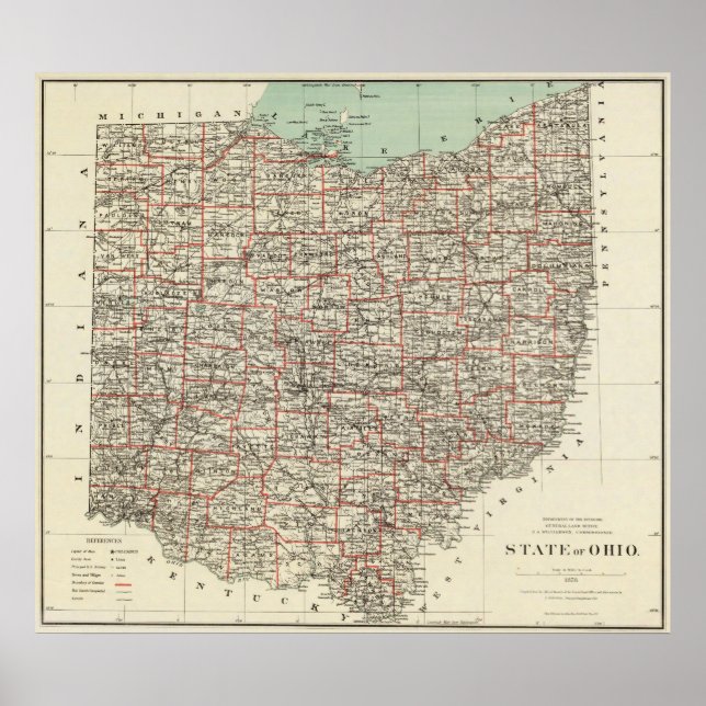 Póster Estado de Ohio (Frente)