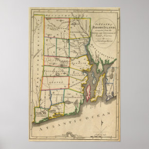 Póster Estado de Rhode Island 3