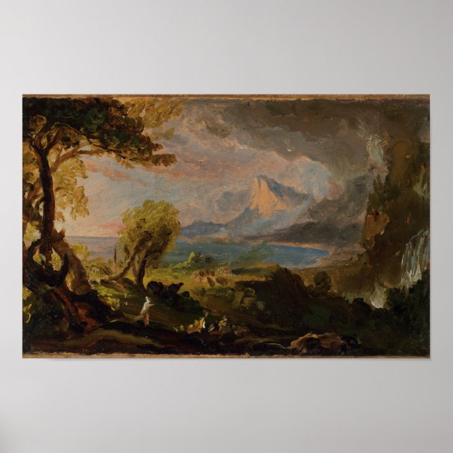 Póster Estado de Savage (1834) — Thomas Cole (Frente)