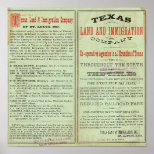Póster Estado de Tejas