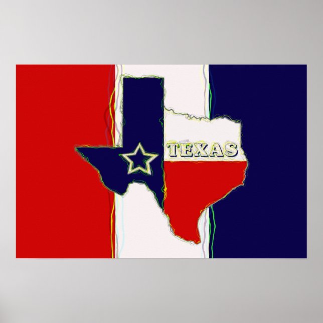 PÓSTER ESTADO DE TEXAS (Frente)