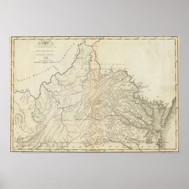 Póster Estado de Virginia (Frente)