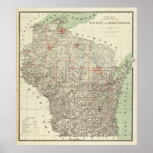 Póster Estado de Wisconsin