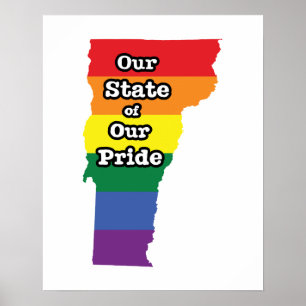 Póster Estado del orgullo gay   Vermont
