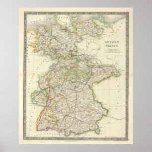 Póster Estados de Alemania