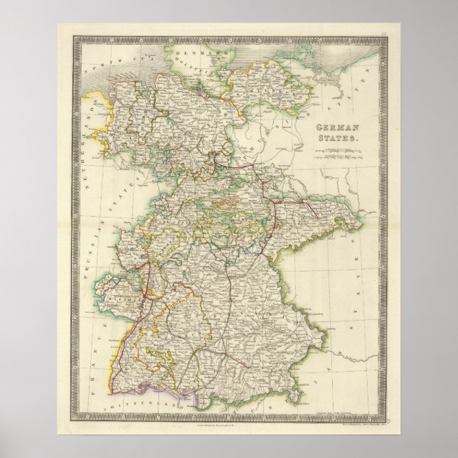 Póster Estados de Alemania (Frente)