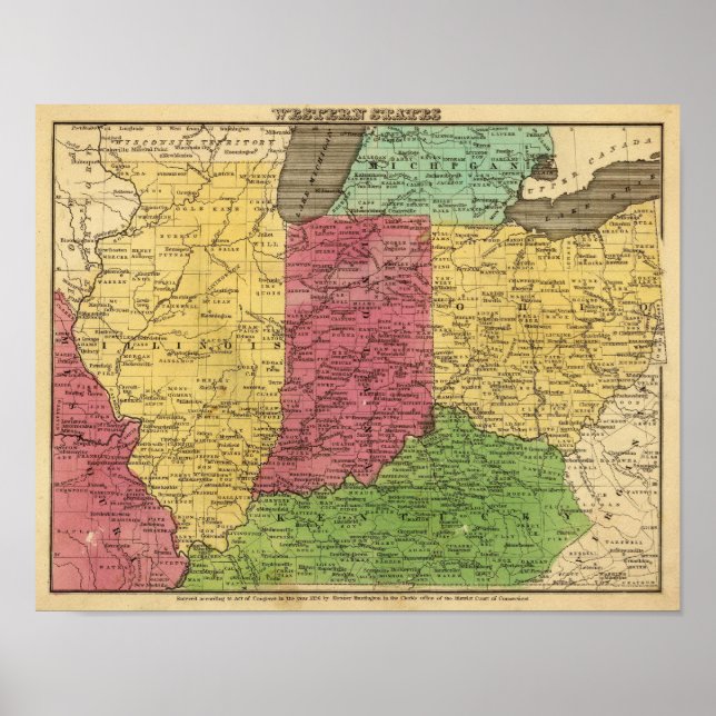 Póster Estados occidentales 2 (Frente)