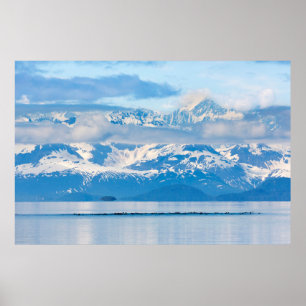 Póster Estados Unidos, Alaska, Parque Nacional Glacier Ba