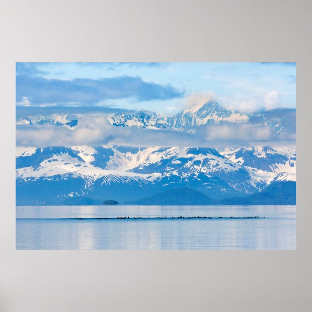 Póster Estados Unidos, Alaska, Parque Nacional Glacier Ba (Frente)