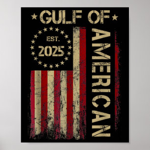 Póster Estados Unidos Bandera Estadounidense Est 2025 Ret