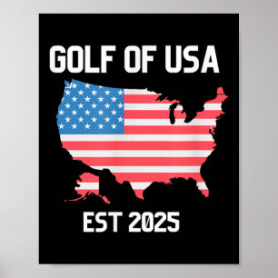 Póster Estados Unidos Bandera Estadounidense Est 2025 Ret