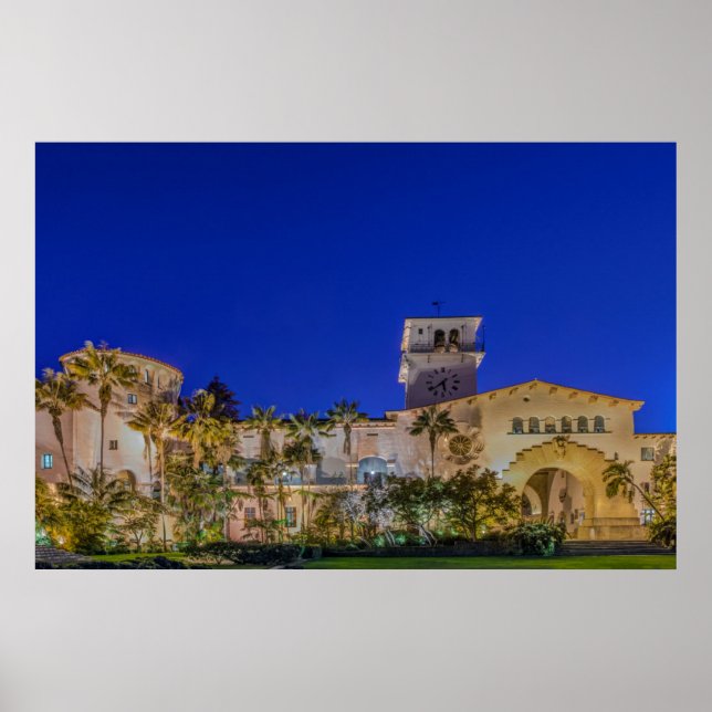 Póster Estados Unidos, California, Santa Bárbara (Frente)