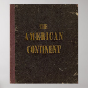 Póster Estados Unidos Continente Americano