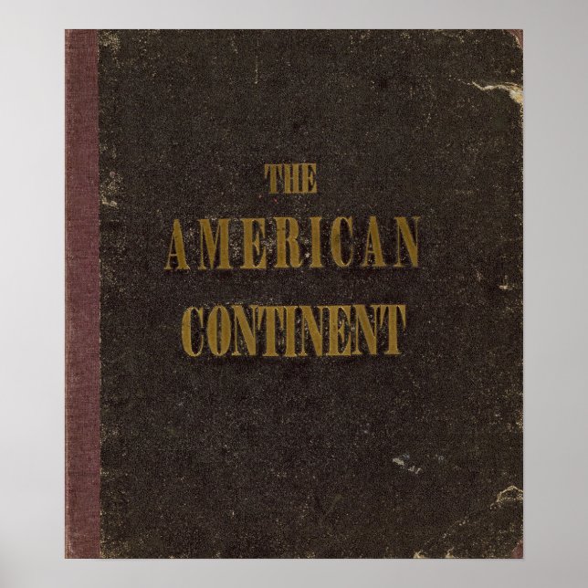 Póster Estados Unidos Continente Americano (Frente)