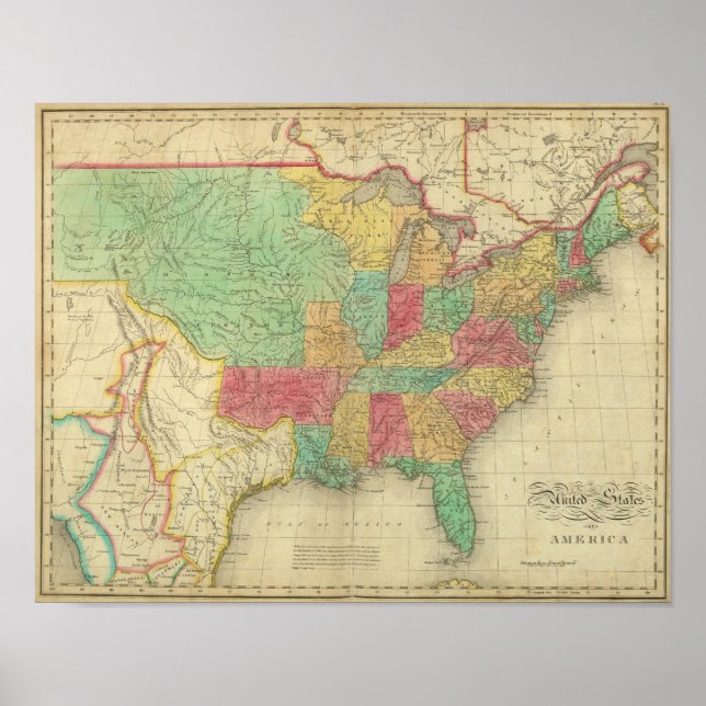 Póster Estados Unidos De América (Frente)