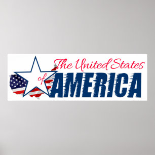 Póster Estados Unidos de América 4 de julio