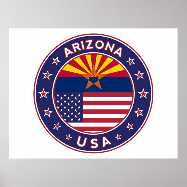 Póster Estados Unidos de América, Arizona (Frente)