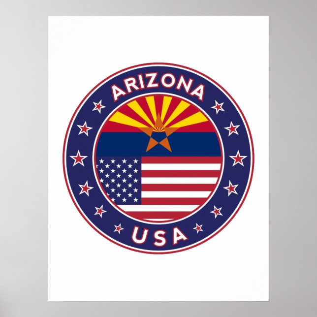 Póster Estados Unidos de América, Arizona (Frente)