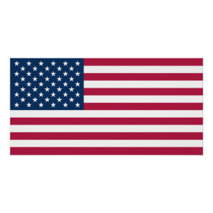 Póster Estados Unidos de América Bandera USA Patriótico