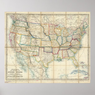 Póster Estados Unidos De América Del Norte