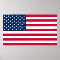 Estados Unidos de América Poster de la Bandera Ame