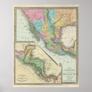 Póster Estados Unidos De México