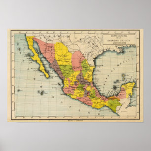 Póster Estados Unidos de México 2
