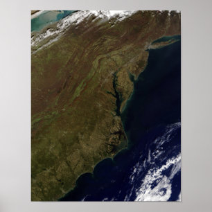 Póster Estados Unidos del Atlántico Medio