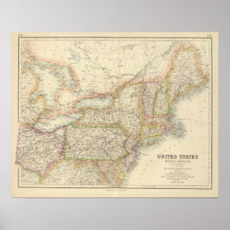 Póster Estados Unidos del Noreste