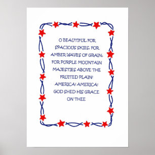 Póster Estados Unidos, el bello Poster
