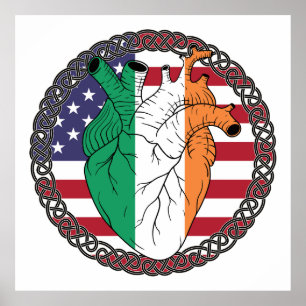 Póster Estados Unidos Estados Unidos Irlanda Estados Unid