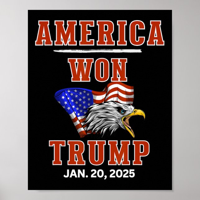 Póster Estados Unidos Ganó Trump Ganamos Nosotros, El Pue (Frente)