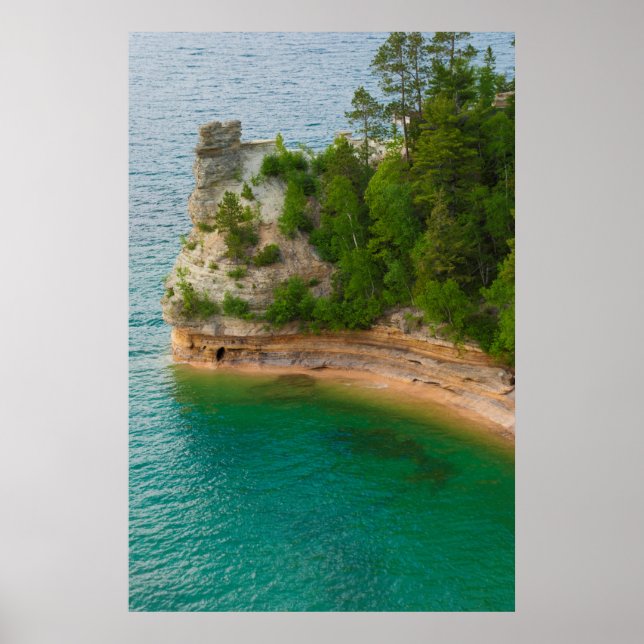 Póster Estados Unidos, Michigan. Formación de rock Castle (Frente)