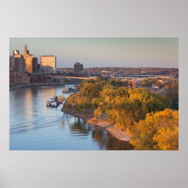 Póster Estados Unidos, Minnesota, Minneapolis, St. Paul (Frente)