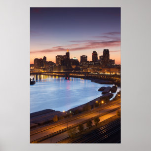 Póster Estados Unidos, Minnesota, Minneapolis, St. Paul 2