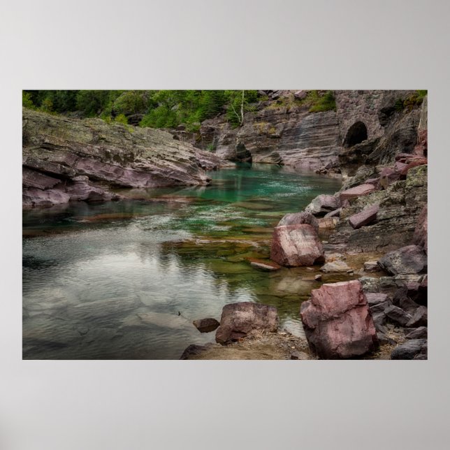 Póster Estados Unidos, Montana, Parque Nacional Glacier 2 (Frente)