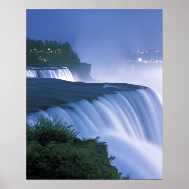 Póster Estados Unidos, Nueva York, Cataratas del Niágara. (Frente)