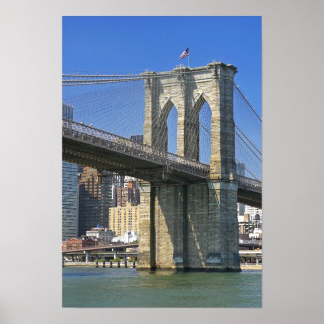 Póster Estados Unidos, Nueva York, Nueva York. Puente de  (Frente)