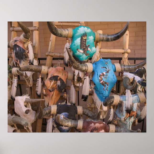 Póster Estados Unidos, Nuevo México, Santa Fe: Centro San (Frente)