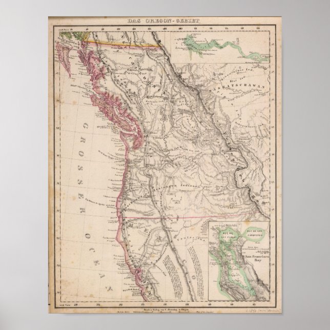Póster Estados Unidos Occidental (Frente)