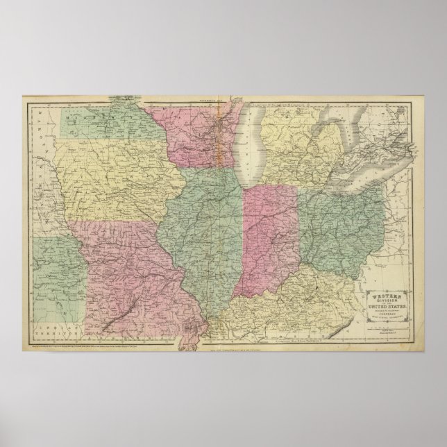 Póster Estados Unidos Occidental (Frente)