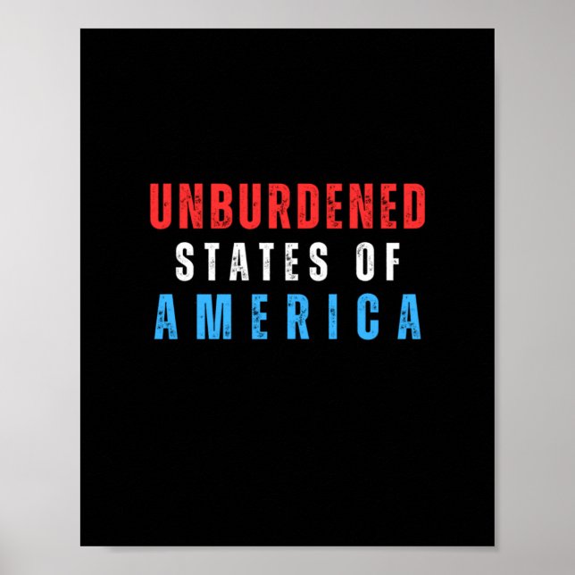 Póster Estados Unidos Sin Carga Textos (Frente)