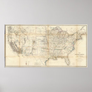 Póster Estados Unidos, Territorios