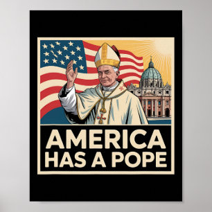 Póster Estados Unidos tiene un nuevo Papa católico nortea