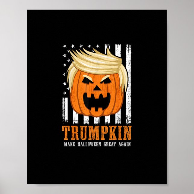 Póster Estados Unidos Trumpkin vuelve a hacer que Hallowe (Frente)