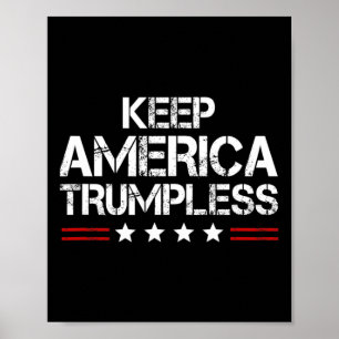 Póster Estados Unidos Trumpless - Graciosos anti Trump Me