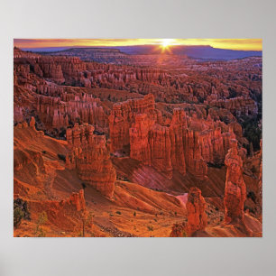 Póster Estados Unidos, Utah, Parque Nacional del Cañón Br