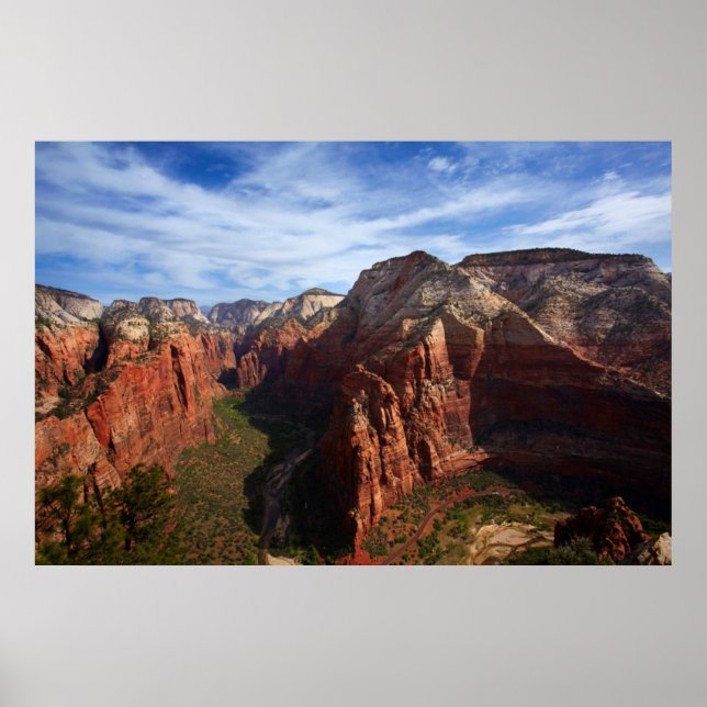Póster Estados Unidos, Utah, Parque Nacional Zion (Frente)
